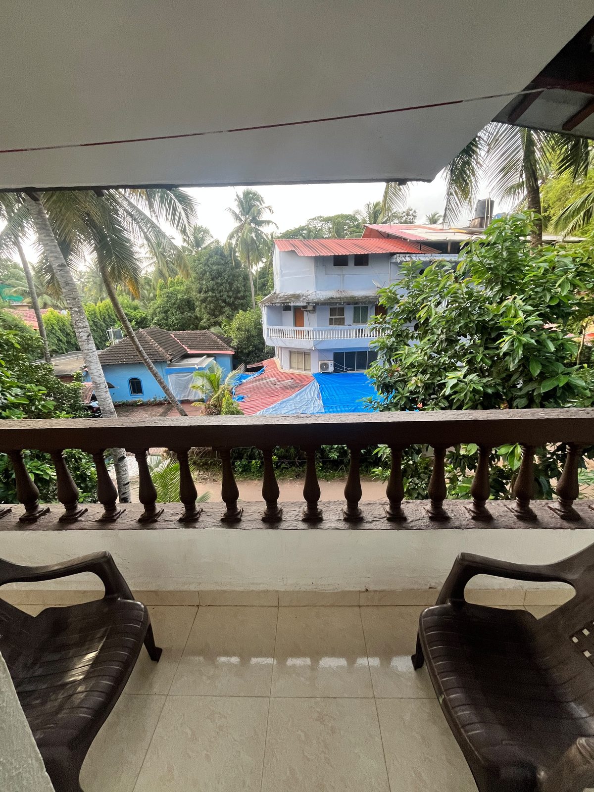 Balcony seating at Good Faith Holiday Homes